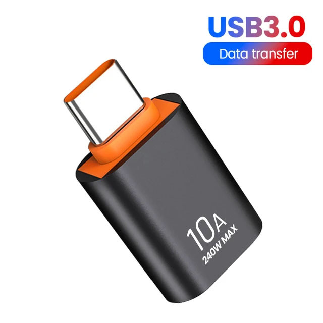 OTG перехідник живлення до 10 Ампер USB 3.0 — Type C, Protech AC053
