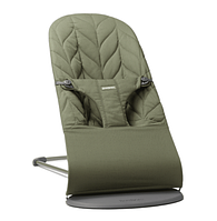 Шезлонг BabyBjorn Bliss Cotton Petal Quilt Dark Green