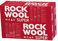 Утеплитель базальтовый 100 мм Rockwool Superrock (Роквул Суперрок) 1000х610х100 мм в упаковке 4,88 м2