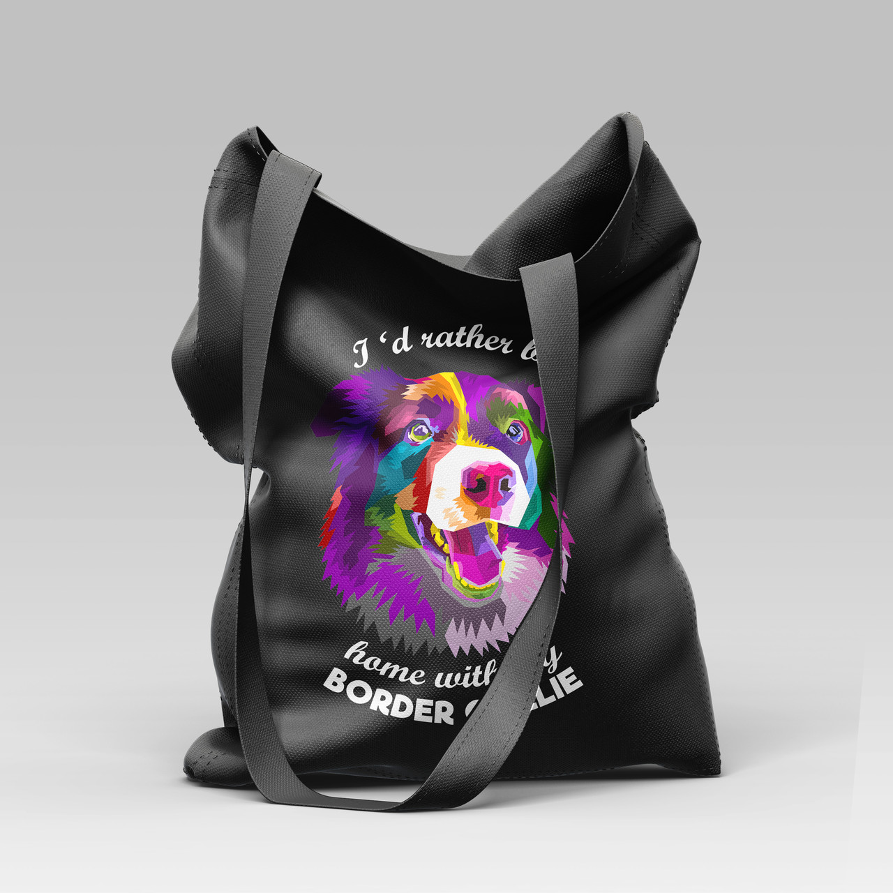 Сумка чорна "Border Collie", фото 1