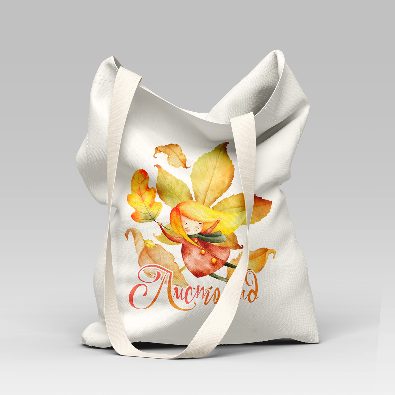 Сумка бежева "Листопад", фото 1