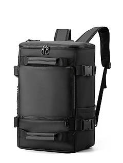 Рюкзак чоловічий діловий дорожній. Чоловічий рюкзак для ноутбука. Сумка рюкзак міський (чорний)