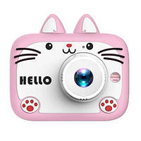 Дитячий цифровий фотоапарат TOY G X900 Cat Рожевий 40М 2 камери