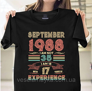 Футболка September 1988. Розмір M