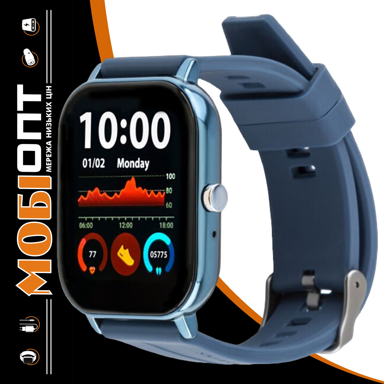 Smart Watch Amico GO FUN Pulseoximeter and Tonometer blue