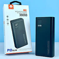 Power Bank WUW Y118 30000mAh PD20W+QC3.0 22.5W 2USB+Micro+Type-C LED display Быстрая зарядка