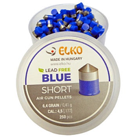 Кулі зі сталевим осердям і з тефлоновим покриттям Elko Blue Short 4.5 мм 0.41 г 90 шт.