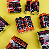 Батарейки сольові D R20 Videx 1.5 V (кратність замовлення - 2 шт)