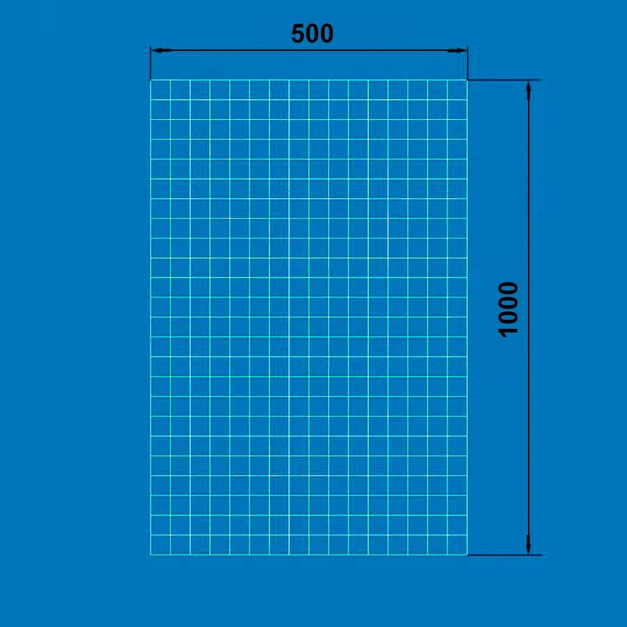 Сетка торговая 50х100 см (ячейка 50х50 мм, D3,0 мм) - фото 2 - id-p18003564