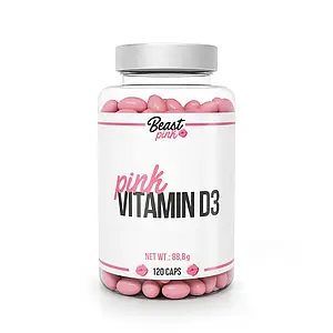 Вітамін D3 з гіалуроновою кислотою BeastPink Pink Vitamin D3 2000 UI 120 капс.
