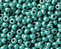 Чеський бісер-люкс зелений перловий, 50 г/63025