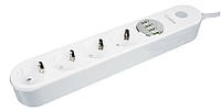 Мережевий фільтр Gelius Pro PowerStrip G-Power GP-PS-001 4 ports 220 V/4 USB 3.4 A 2 m, White