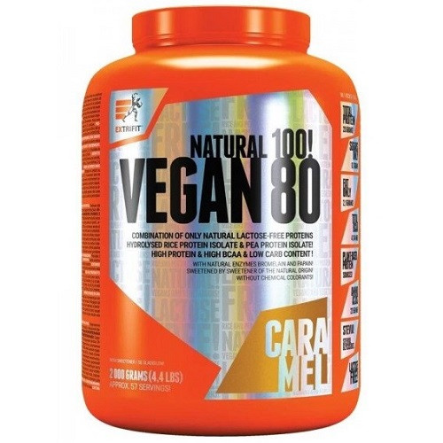 Протеїн Extrifit Vegan 80 Natural 100% (2000 грам.), фото 1