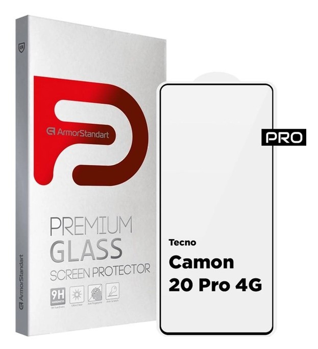 Захисне скло ArmorStandart Pro для Tecno Camon 20 Pro 4G Black (ARM68940)