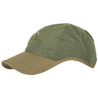 Бейсболка HELIKON-TEX Logo PolyCotton Ripstop Adaptive Green/Coyote (CZ-LGC-PR-1211A)