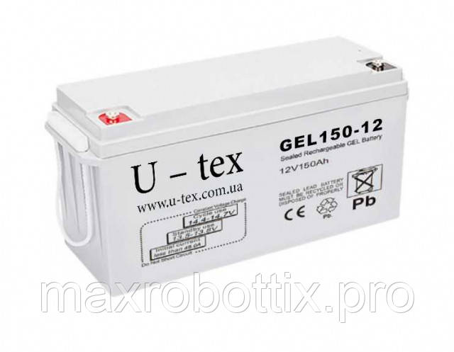 Аккумулятор U-tex 12В / 150 Ah GEL гелевый - фото 1 - id-p2024477042