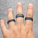 Чоловіче сталеве кільце PUNK DRAGON 19 печатка перстень із медичної неіржавної сталі 316L з Лускою дракона, фото 3