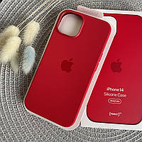 Чехол Silicone Case MagSafe with (Animation) iPhone 14 - Red