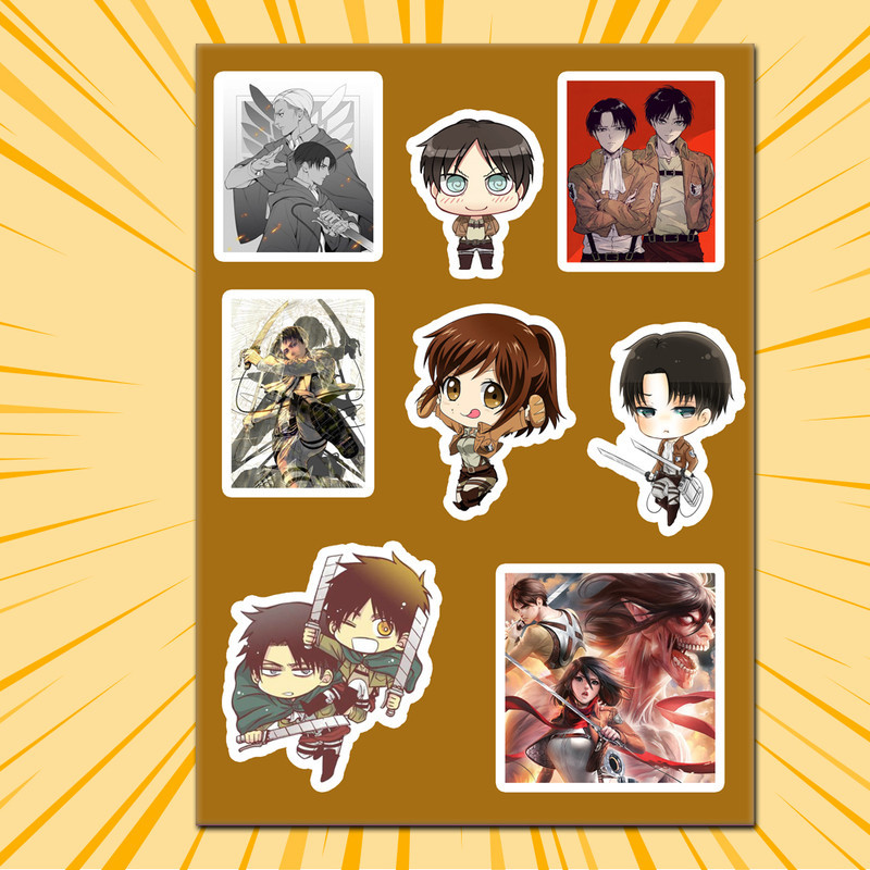 Стікери Аніме Attack On Titan без порізки 07