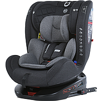 Детское автокресло система isofix El Camino ME 1114 EVEREST Light Gray серый