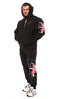 Спортивний костюм теплий Big Sam 103571 чорнийі розміри S-XXXL