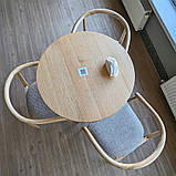 Стіл "Серія 2" 700 мм і три дизайнерські стільці "Mamont", фото 3