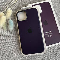 Чехол Silicone Case MagSafe with (Animation) iPhone 14 - Elderberry