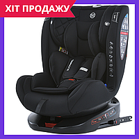 Автокресло детское El Camino ME 1114 EVEREST Black группа 0 1 2 3