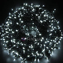 Новорічна гірлянда 300 LED, IP44, Довжина 24 М, Білий холодний світ, фото 4