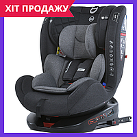 Автокресло детское El Camino ME 1114 EVEREST Light Gray группа 0 1 2 3