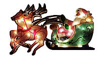 Новогодняя гирлянда "Дед Мороз и олени" 35 LED Супер цена EAE