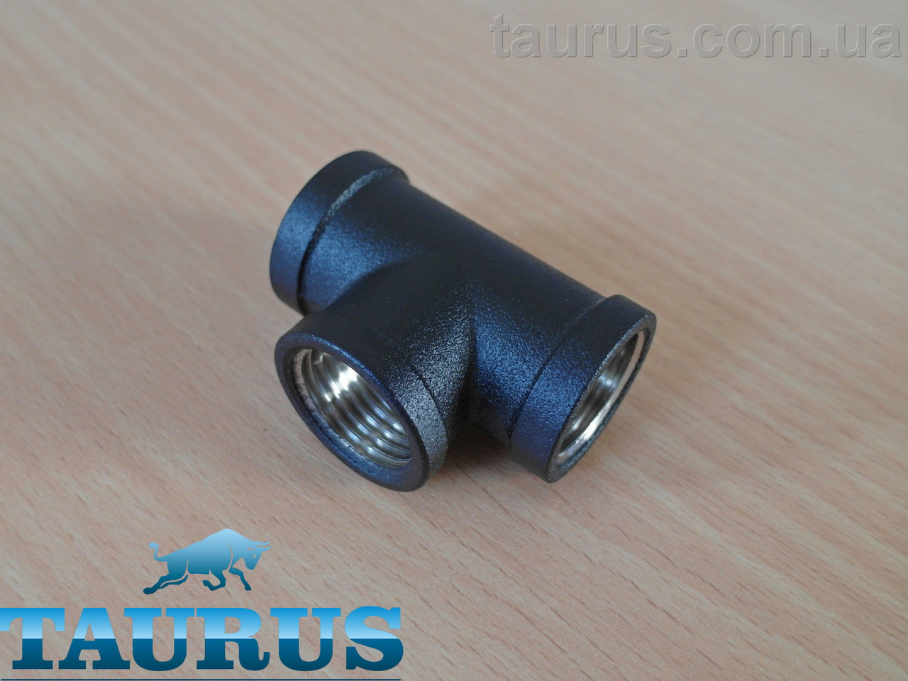 Трійник чорний Premium 1/2" з ущільнювальним кільцем для рушникосушок комбінованих (електро+вода) 1/2