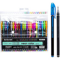 Ручки гелевые "Neon color" HG6107-48, Набор 48 цветов.