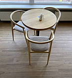 Стіл "Серія 2" 700 мм і три дизайнерські стільці "Mamont", фото 2