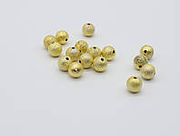 Декоративні металеві кульки Колір "золото" 10х10 мм Товари для рукоділля
