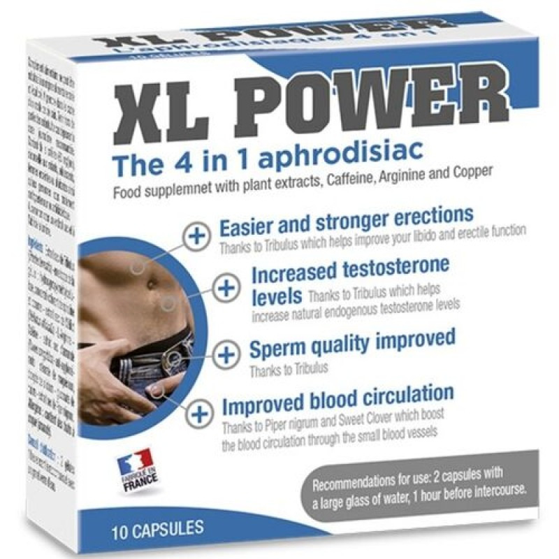 Препарат для поліпшення ерекції XL Power Aphrodisiac Erection, 10 капсул