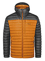 Куртка Rab Microlight Alpine Jacket мужская graphene/marmalade L серая