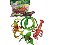 Набір силіконових тварин ABC (5 шт.)