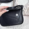 Сумка-кросбоді чорна (24х18х9 см). Чудова якість, фото 3