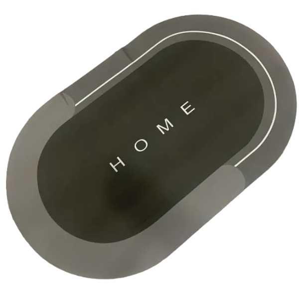 Килимок вологопоглинальний для ванни овальний 80*50 см Зелений, фото 1