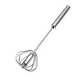 Міксер ручний напівавтоматичний портативний механічний вінчік із нержавіючої сталі, фото 7