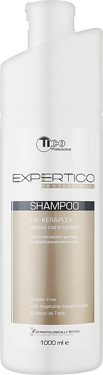 Безсульфатний шампунь для фарбованого волосся Tico Professional Shampoo UV-Keraplex Active Care System, фото 1