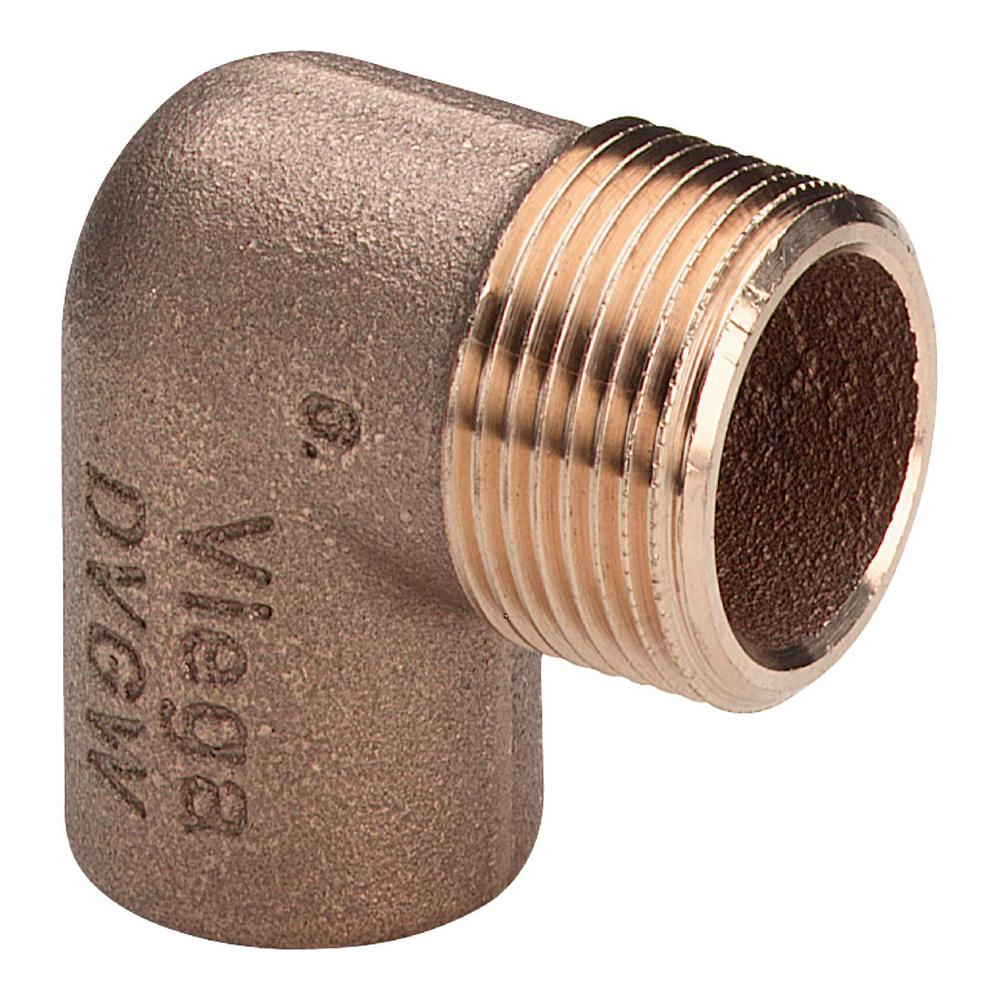 Коліно бронзове ∅12х1/2" Viega (108687) із зовнішньою різьбою, фото 1