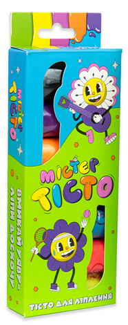 Набір Тісто для ліплення 7шт. 165гр. Містер тісто 41001 Strateg, фото 1