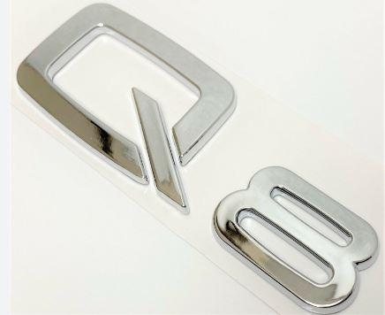 Шильдик емблема напис на багажник AUDI Q8 колір хром, фото 1