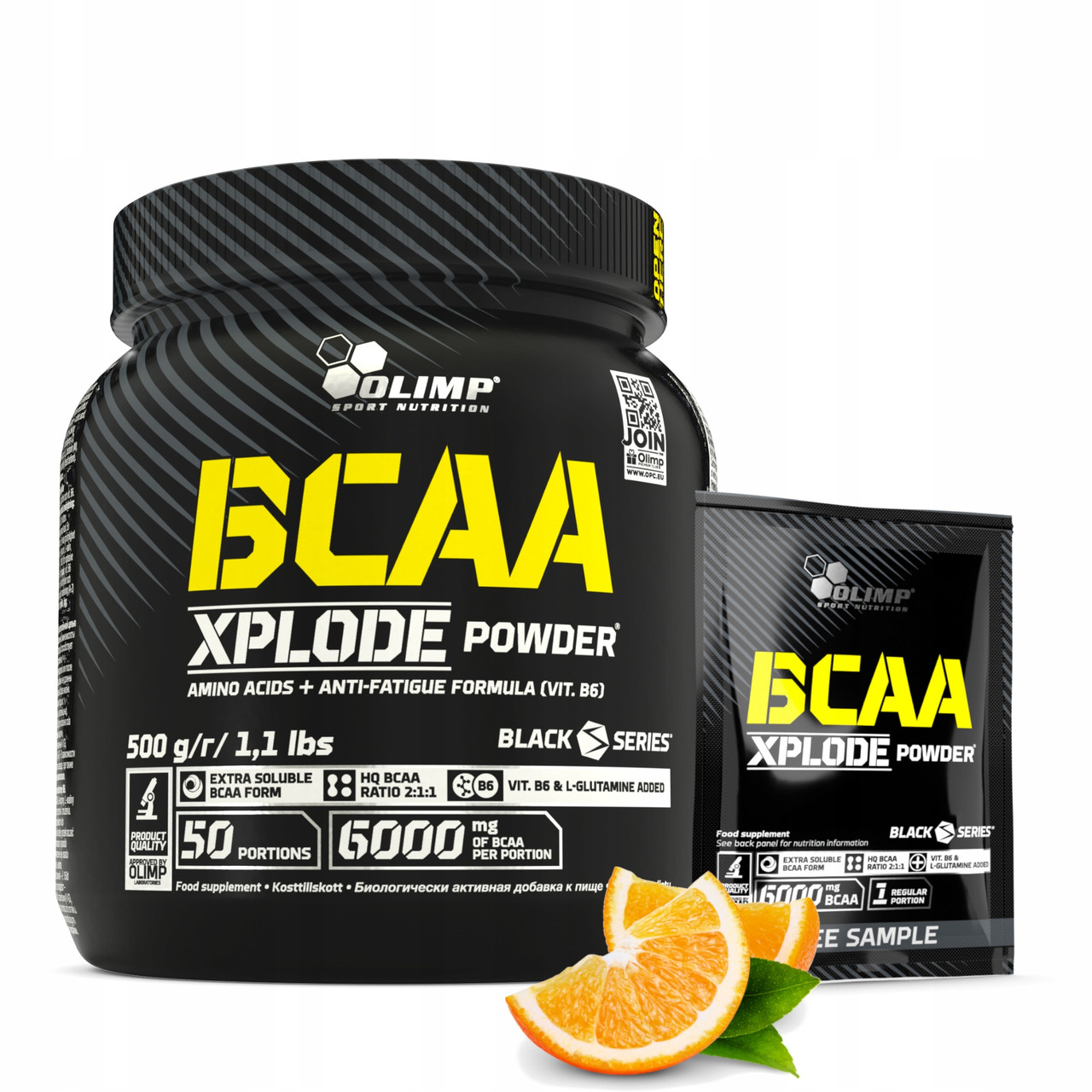 BCAA порошок Olimp BCAA Xplode Olimp 500 г помаранчевий