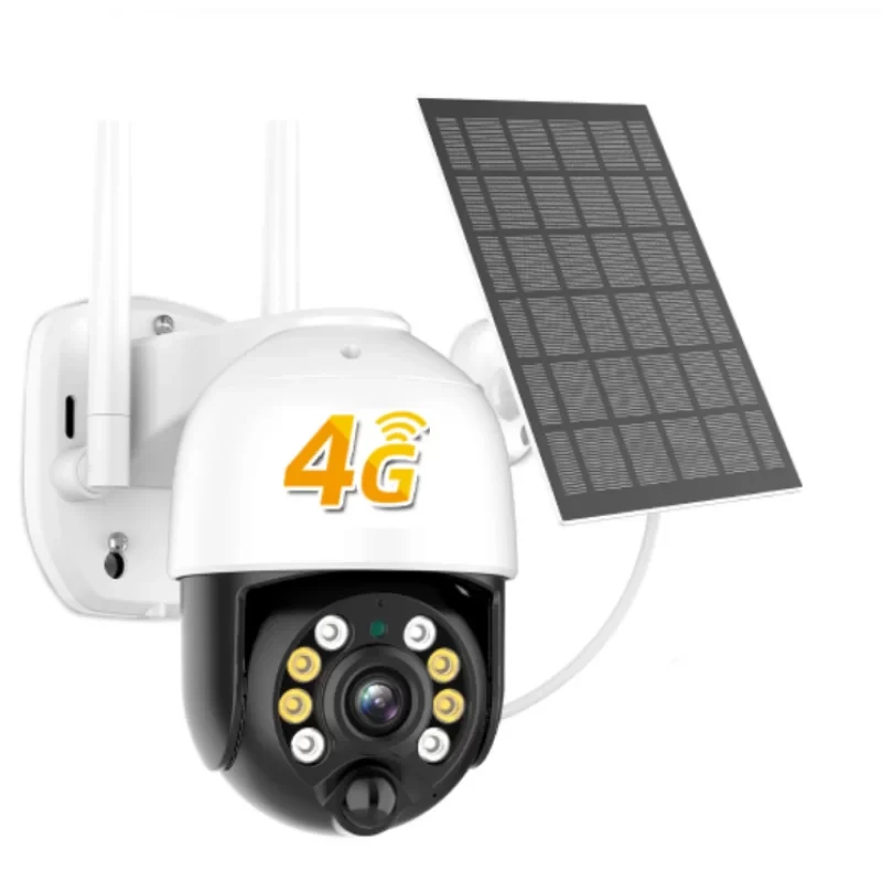 Камера відеоспостереження вулична із сонячною панеллю PTZ TP4 4G 3mp+sim, фото 1