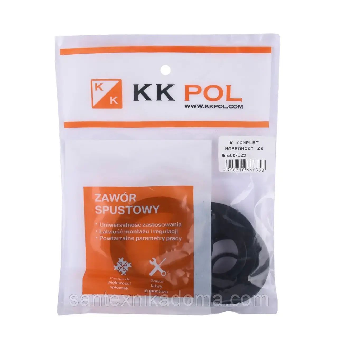 Ремкомплект для компакту KK POL ZS для туалетних зливних систем.