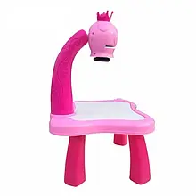 Дитячий столик для малювання RIAS Projector Painting з проєктором Pink із фломастерами