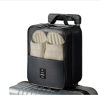 Дорожня сумка-органайзер для взуття водонепроникна 28*21*15 см Чорний (370238)